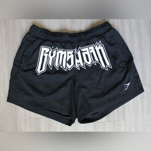 Gymshark Wordmark Men's Mesh 5" Lined Shorts Black  X-Large XL
